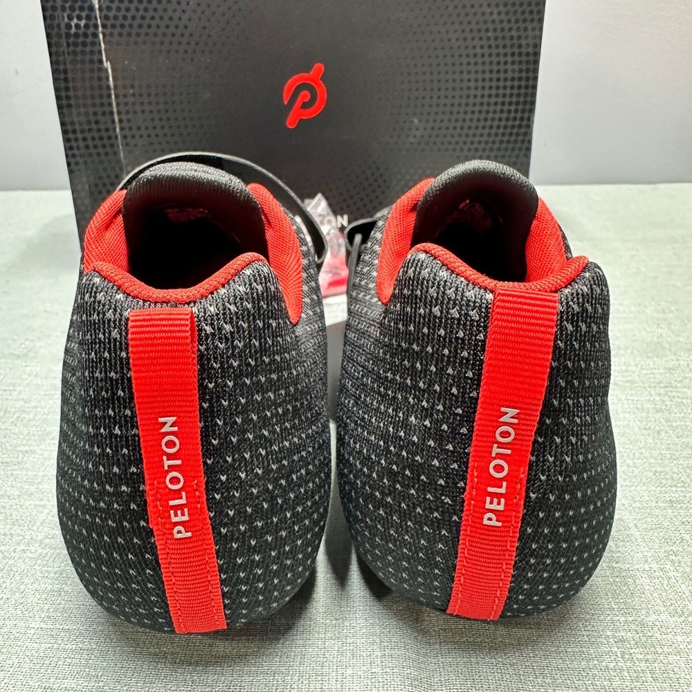 Peloton Altos Cycling Shoes Black Red Men 10 Women 11.5 BS03-01UB-100 Cleats - Picture 11 of 15